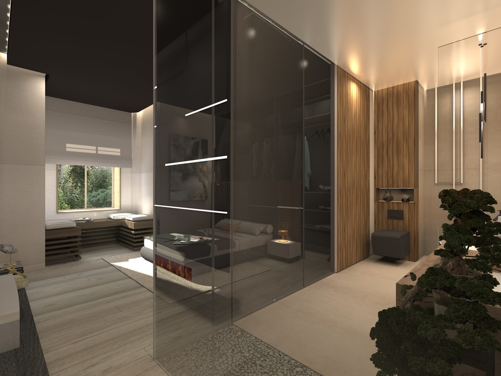 Тишина внутри. Квартира 155,7 кв м в ЖК "Полянка-44"