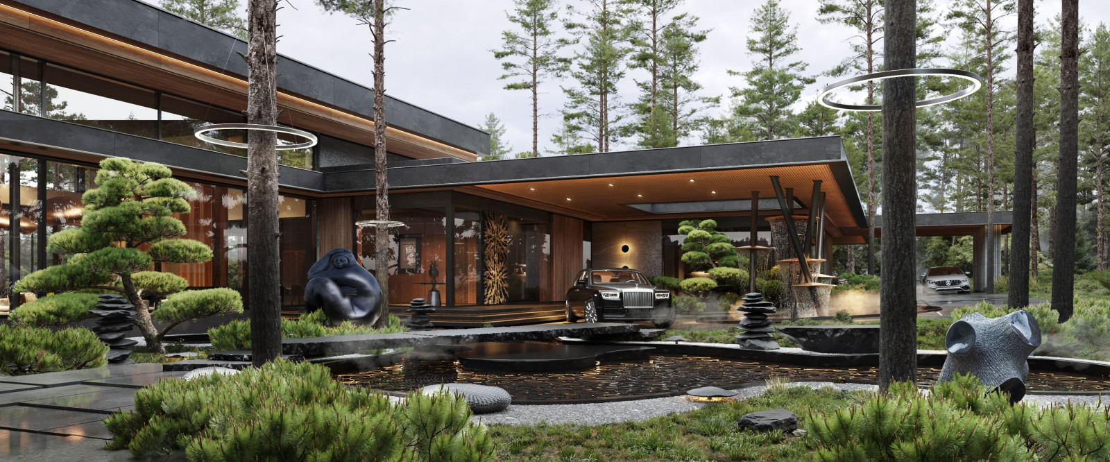 Резиденция в Agalarov Estate – симбиоз природы и современной архитектуры