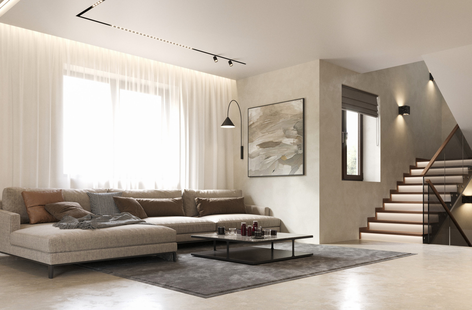 PRIVATE INTERIOR. HOUSE IN ODINTSOVO