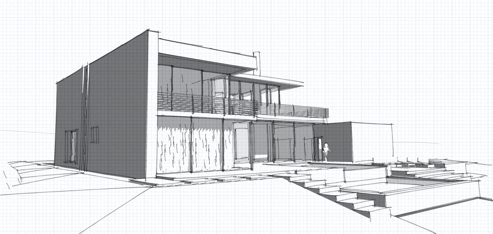 Обложка проекта: Эскиз индивидуального загородного дома