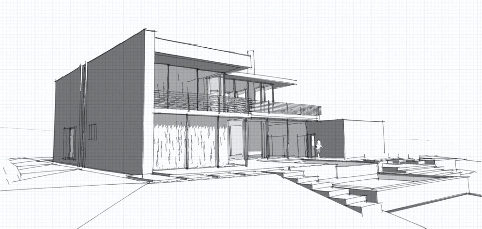 Обложка проекта: Эскиз индивидуального загородного дома