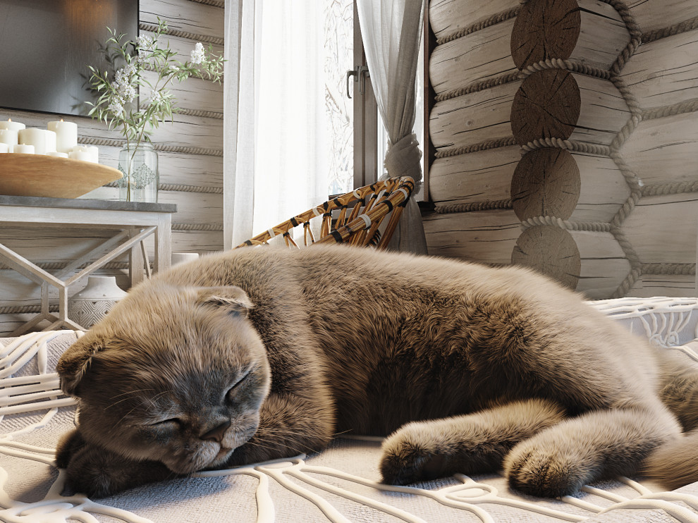 Спальня в стиле Рустик