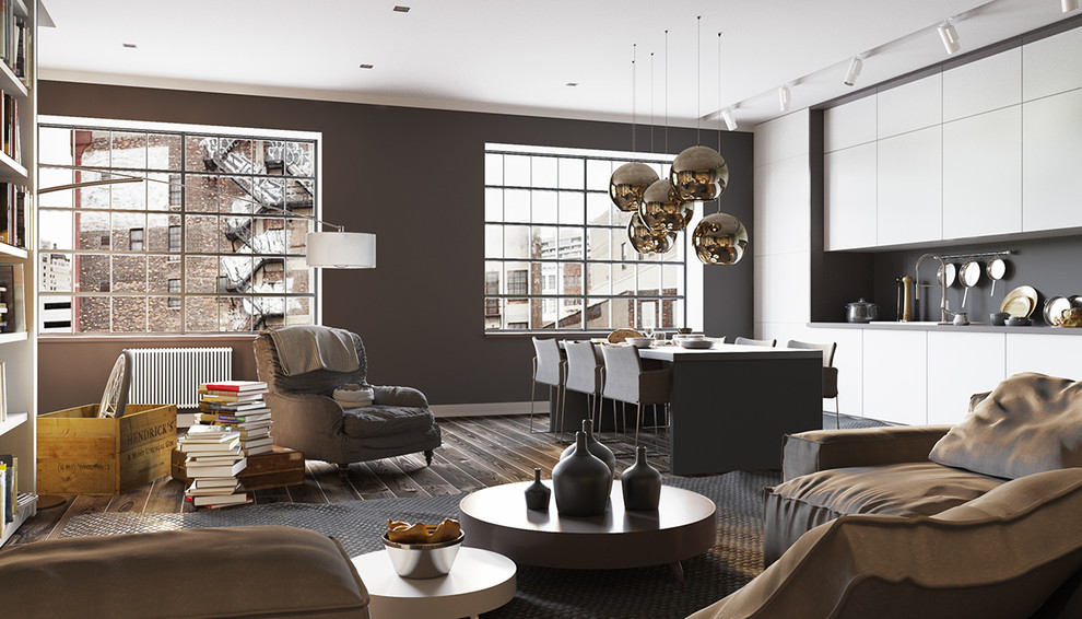 Kitchen in loft interior