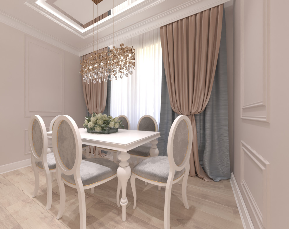 Дизайн-проект  интерьера трехкомнатной квартиры в стиле НЕОклассика