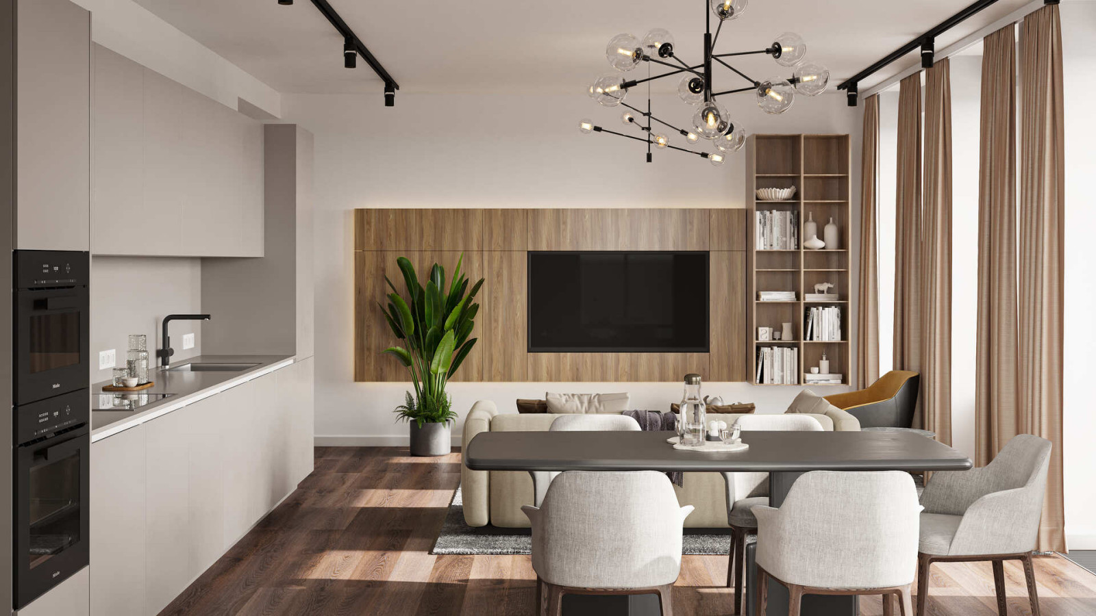 Квартира в жилом комплексе на Мосфильмовской