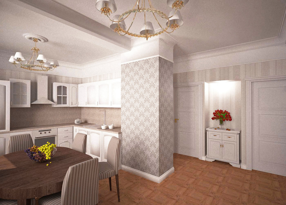 Обложка проекта: квартира в сталинском стиле