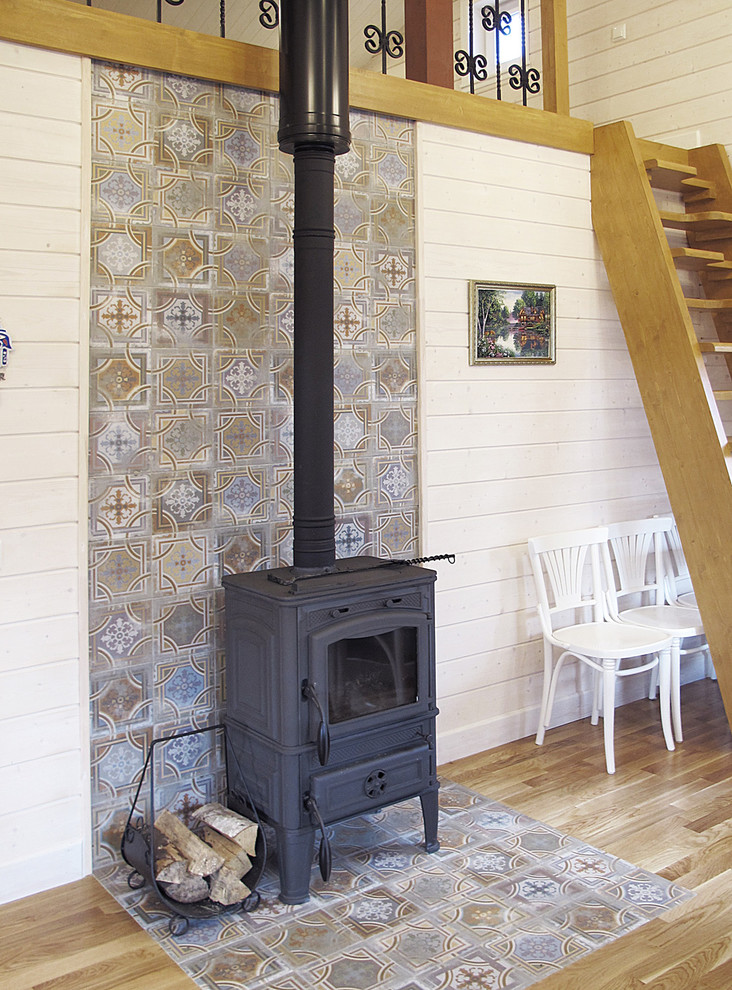 Одноэтажный загородный дом с баней