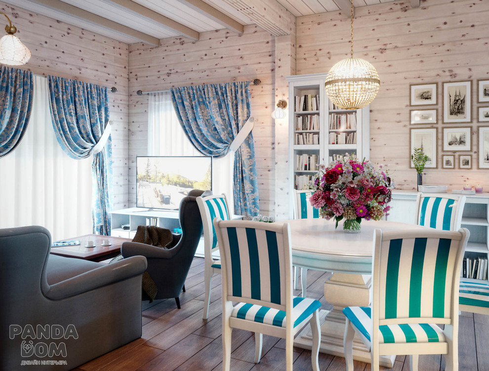 Деревянный дом в стиле кантри