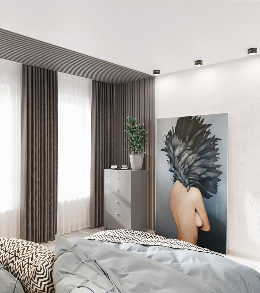 Обложка проекта: Спальня в синих оттенках