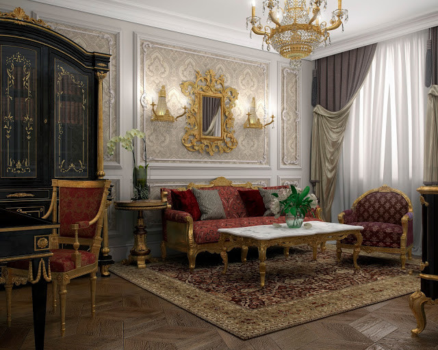Interior design of Lux apartments of the Bariatinsky Palace