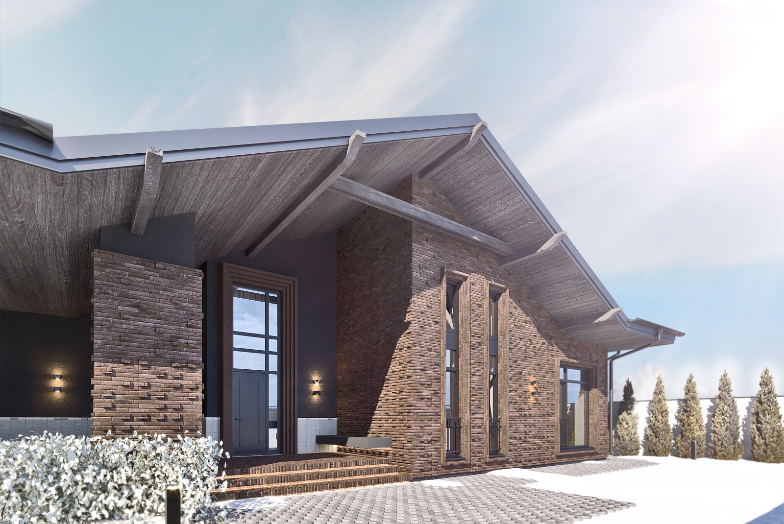 Одноэтажный жилой дом