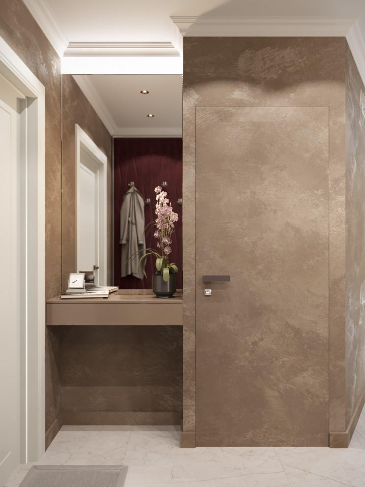 4-к квартира 105 м² в бардовых цветах