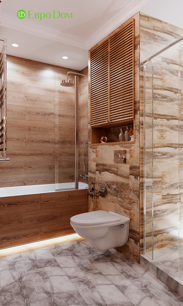 Дизайн трехкомнатной квартиры 83 кв. м в стиле неоклассика. Фото проекта