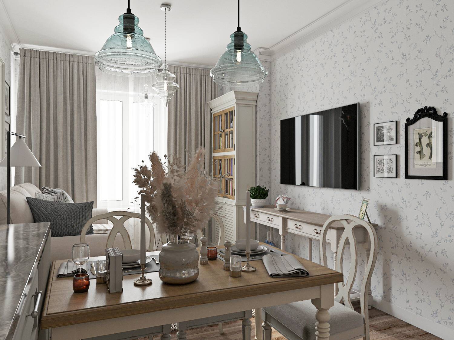 Интерьер в теплых тонах Прованса