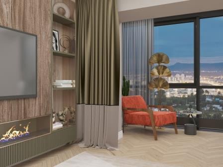 Квартира в скандинавском стиле, для дружной семьи на