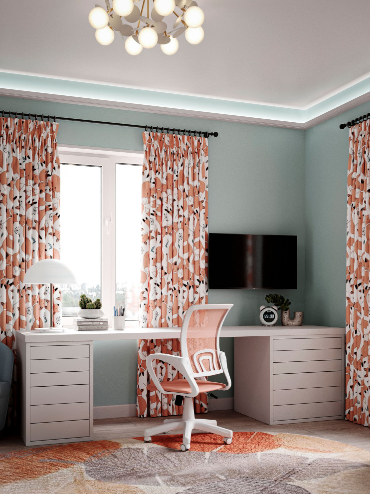 Двухэтажный дом для большой семьи