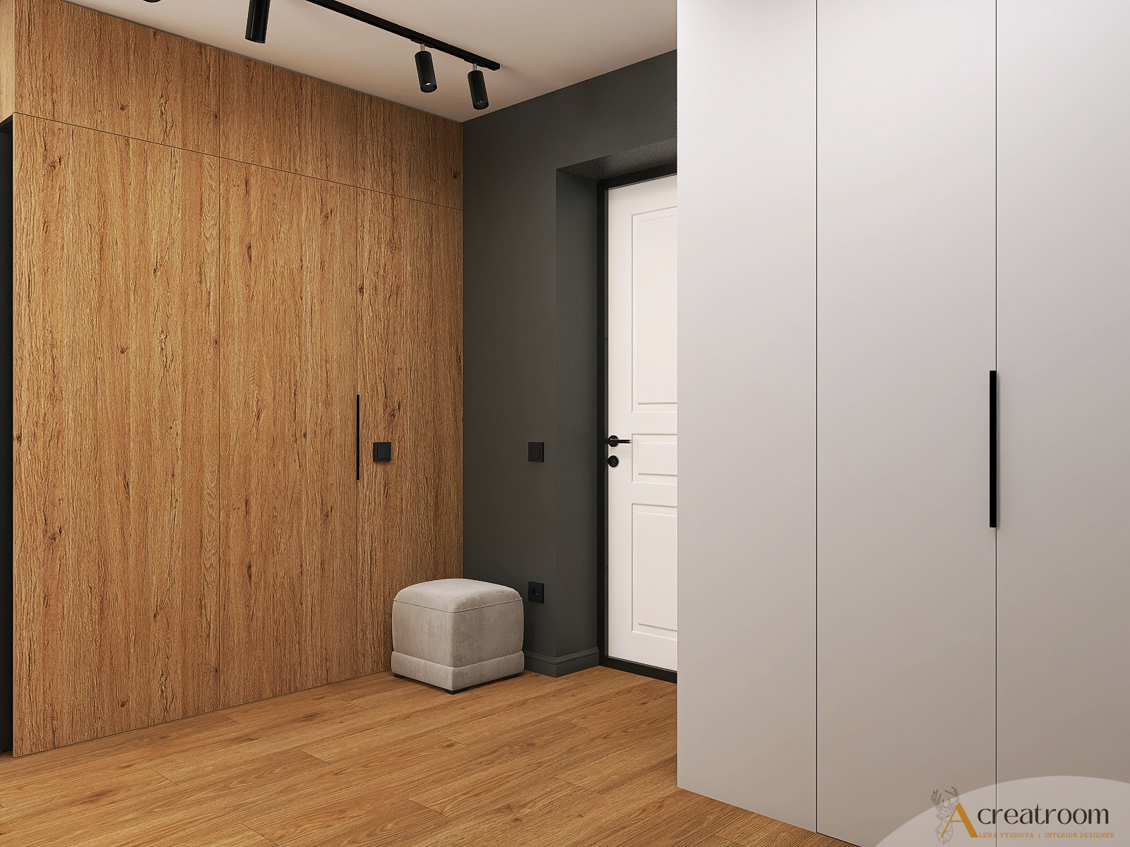 Проект прихожей и кухни-гостиной в ЖК Березовая Роща, г. Вологда