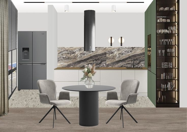 Визуализация детской комнаты и кухни