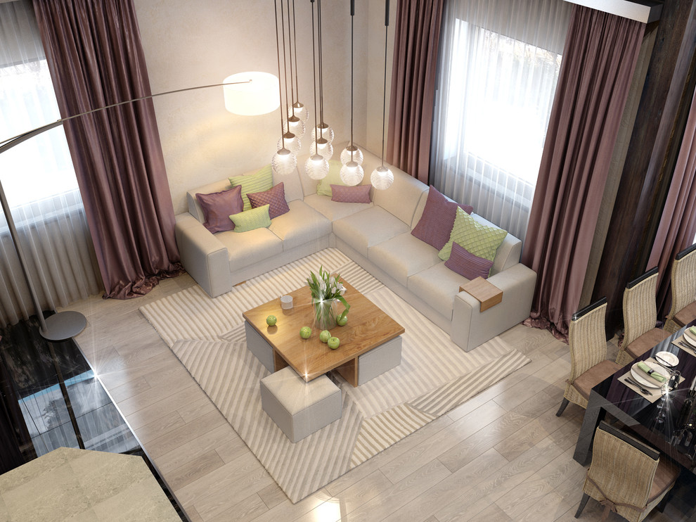 Дизайн-проект кухни-гостиной