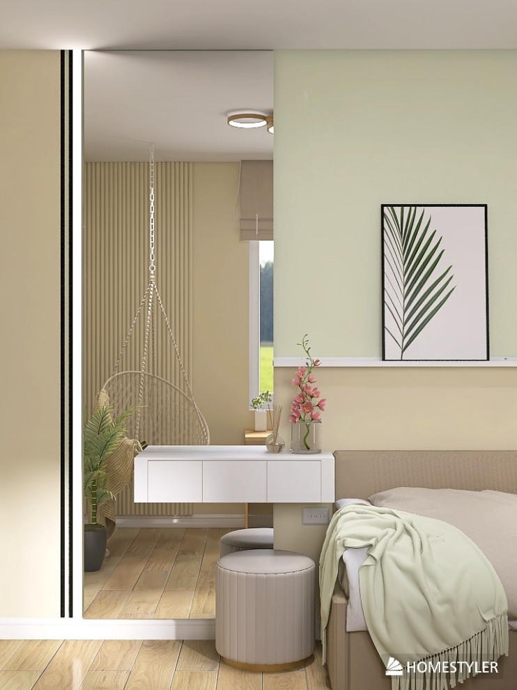 Подростковая комната 10 м2 в современном стиле