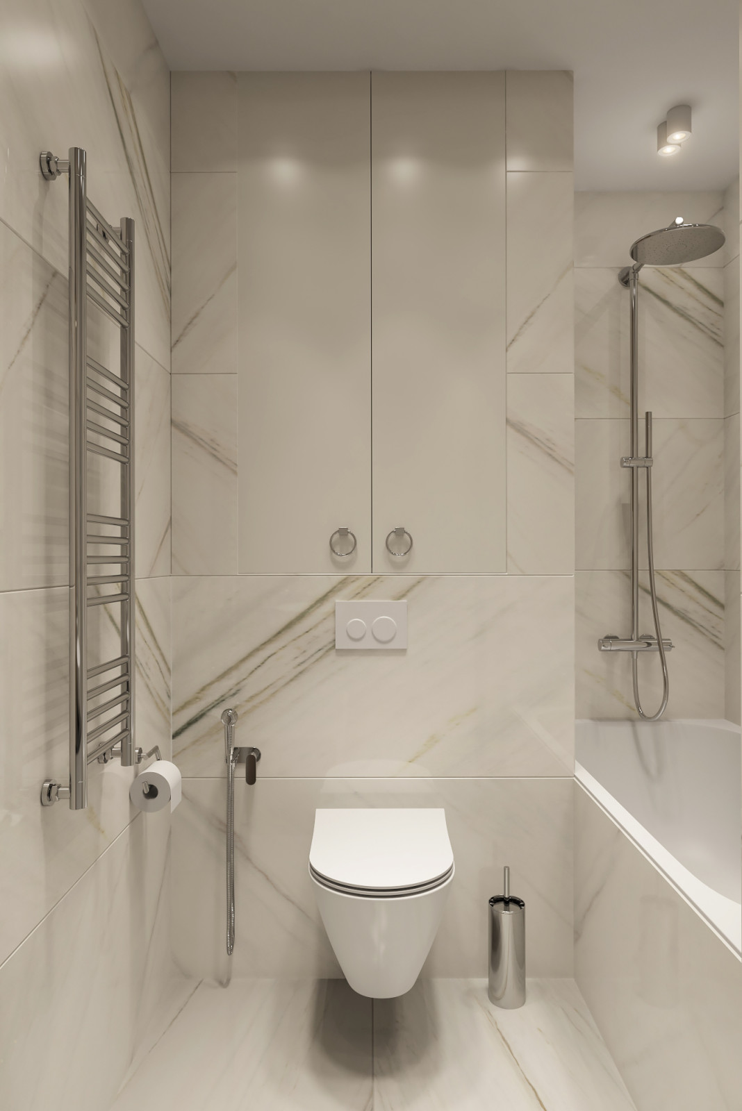 Визуализация однокомнатной квартиры 38 м2