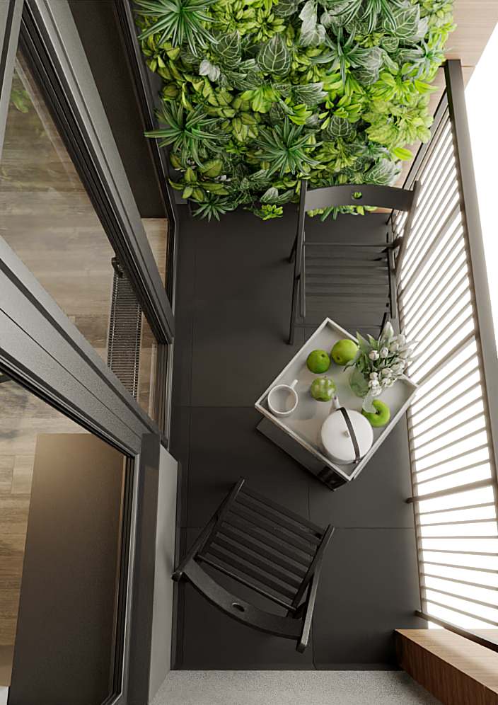 Дизайн проект балкона.