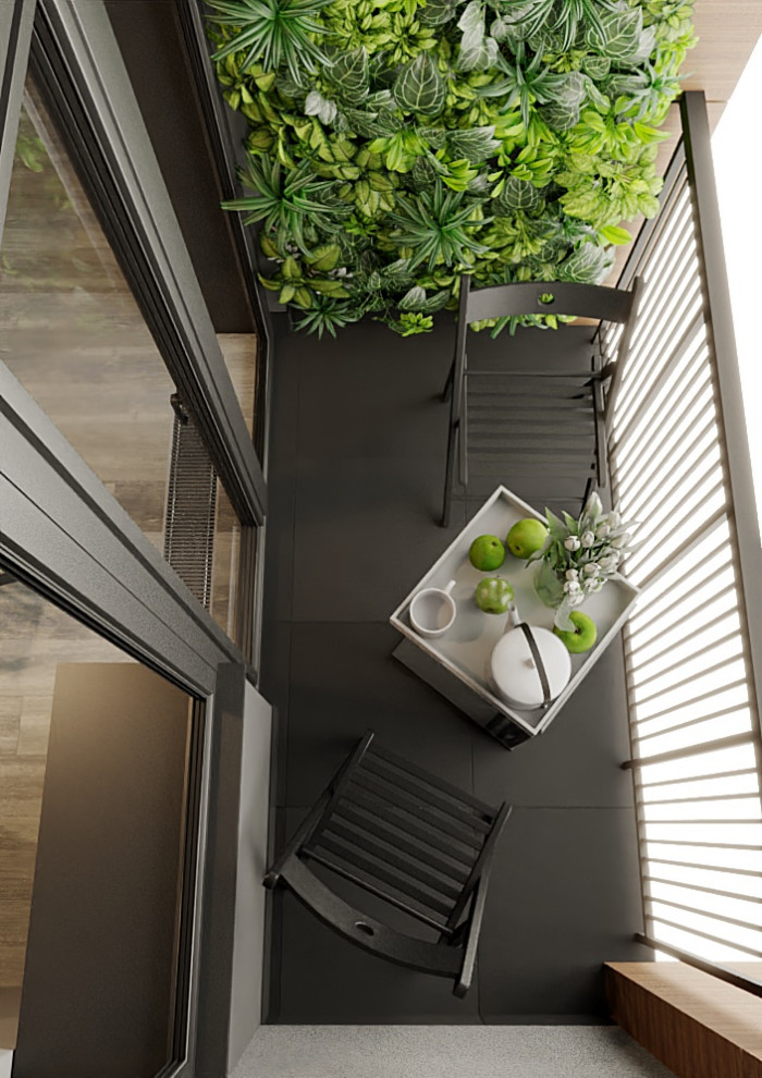 Дизайн проект балкона.