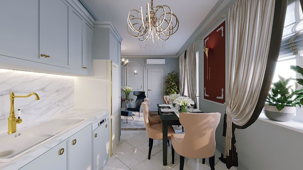 Проект трех комнатной квартиры в 100м2