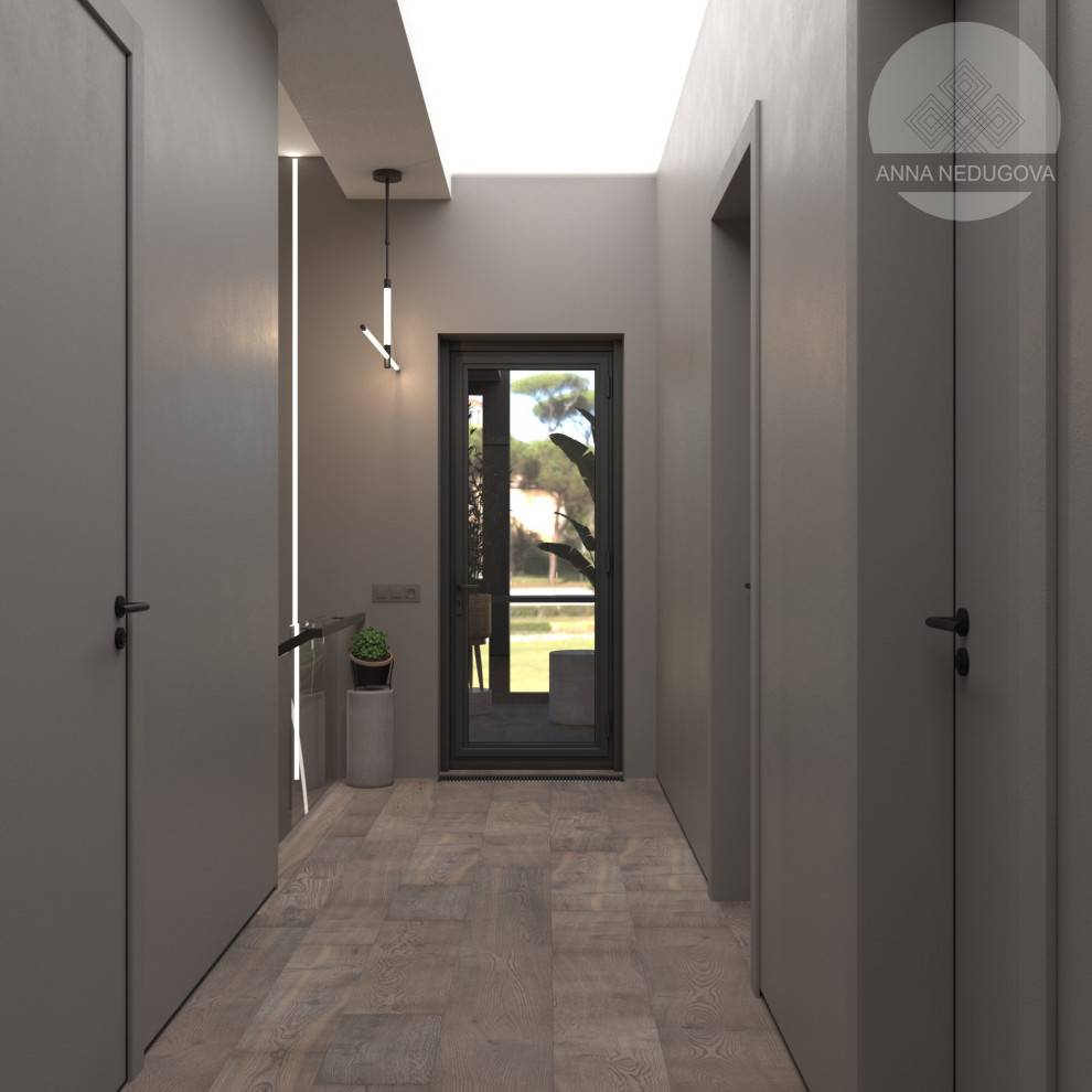 Дизайн проект загородного дома, д. Жаворонки, Московская область.