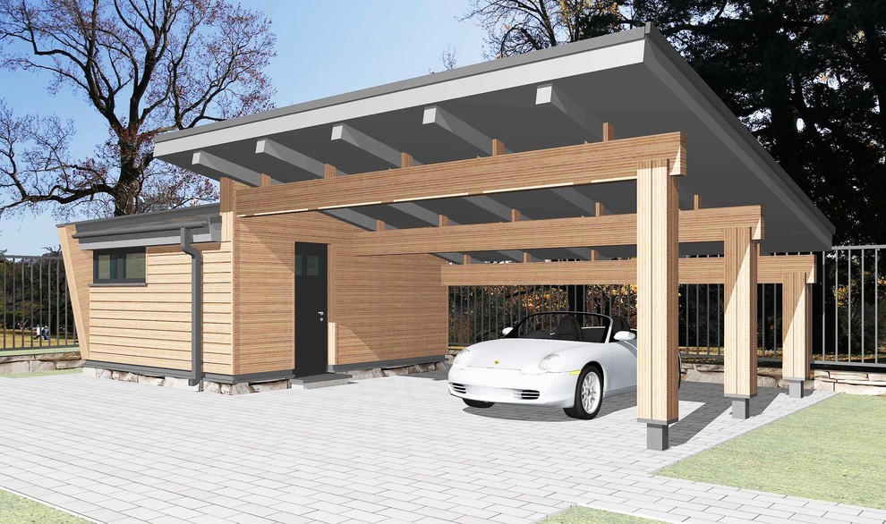 Мастерская с навесом для а/м