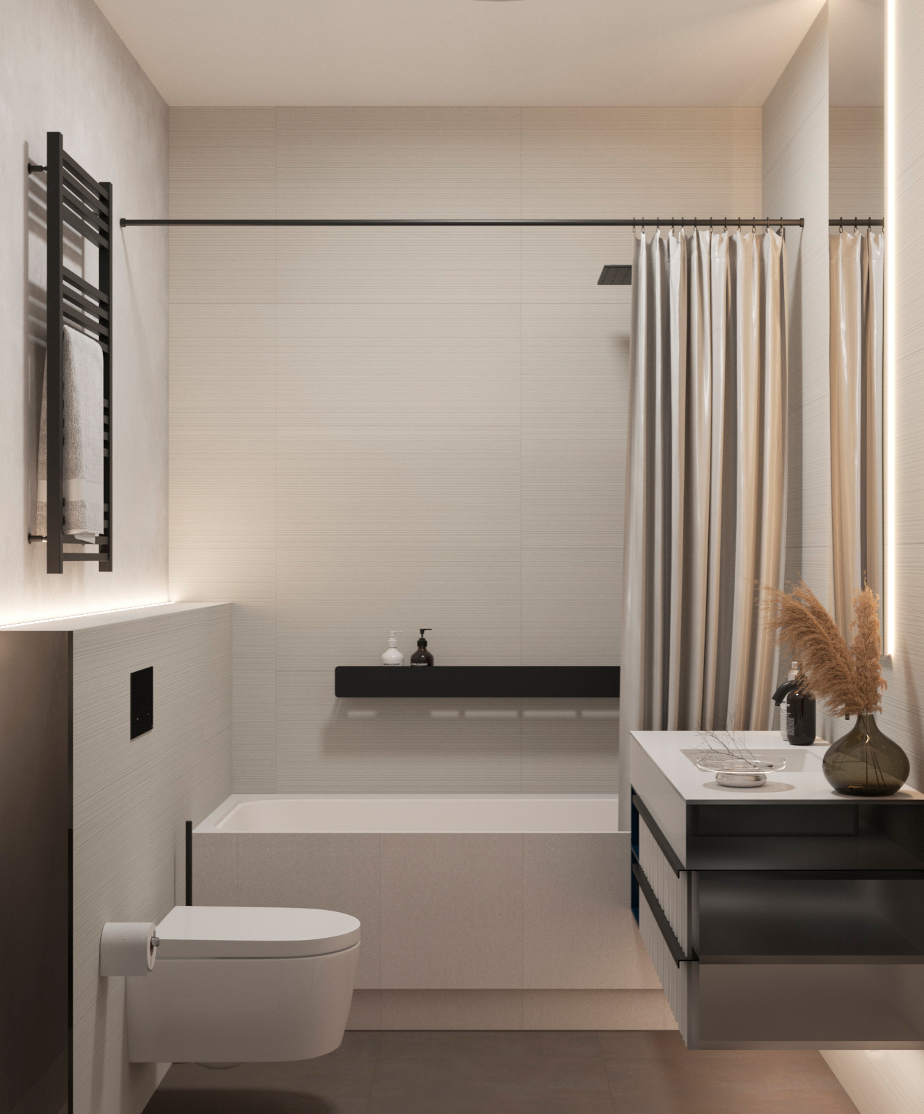 ЖК Фестиваль парк в темных тонах