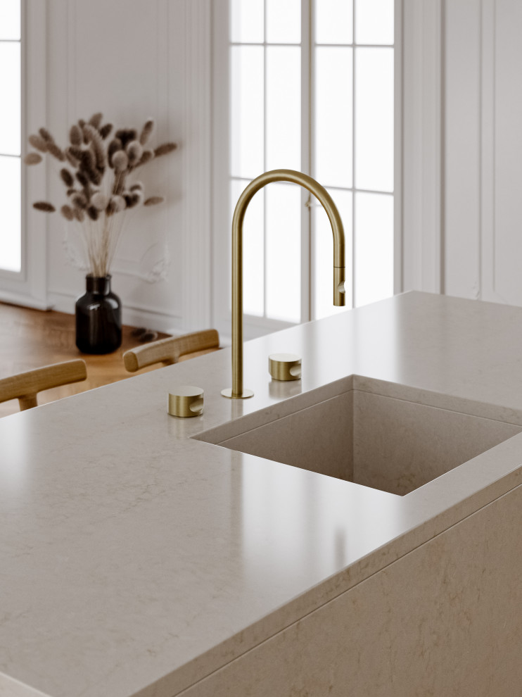 Обложка проекта: Кварцит Taj Mahal Gold от Technistone