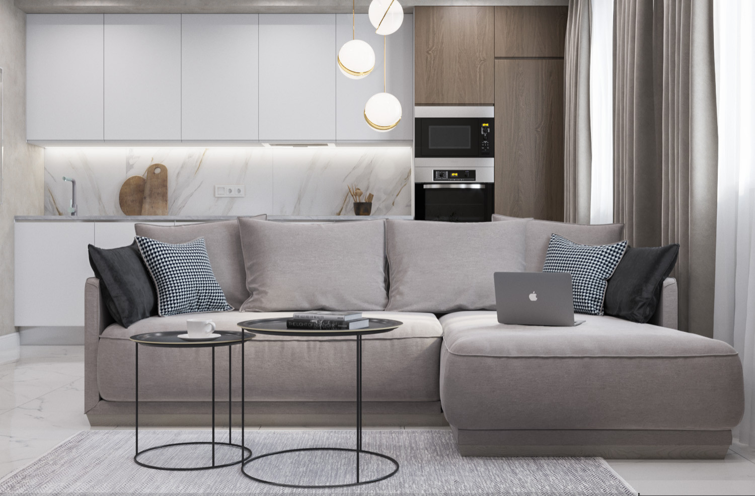 Гостиная-кухня