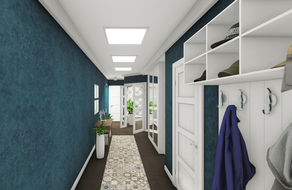 Обложка проекта: Прихожая в американско-скандинавском стиле (ленпроект, Сургут)