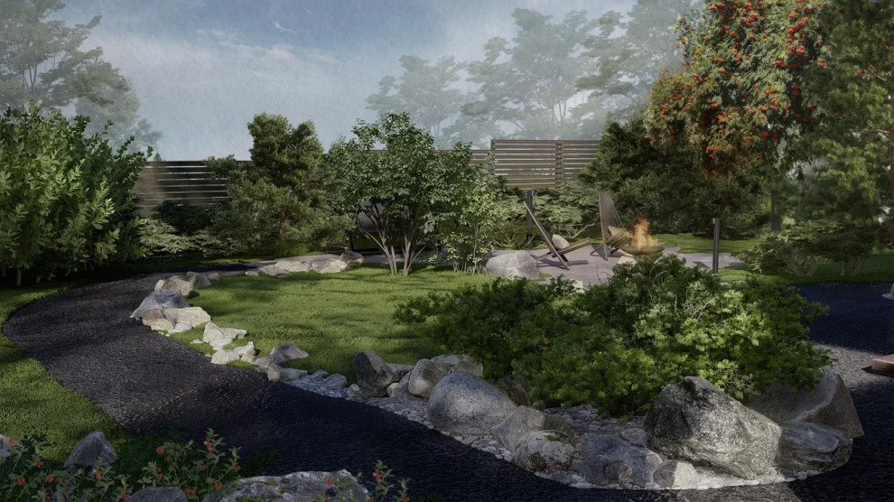 Вид от березы