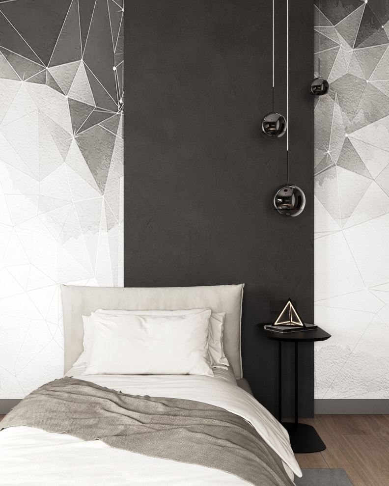 Стильный дом с красными акцентами