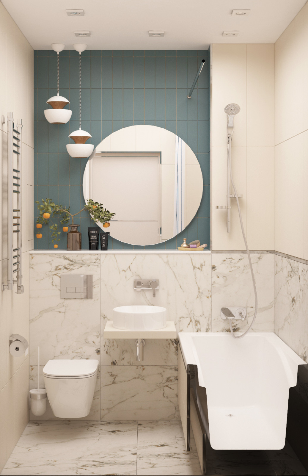 Интерьер ванной комнаты