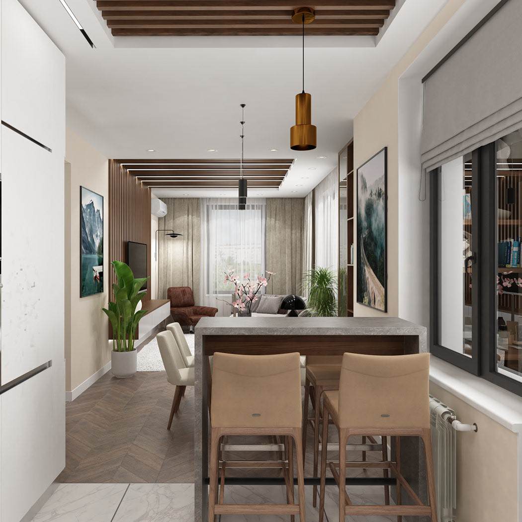 Квартира ЖК Достояние 100 м2 (Современный стиль)