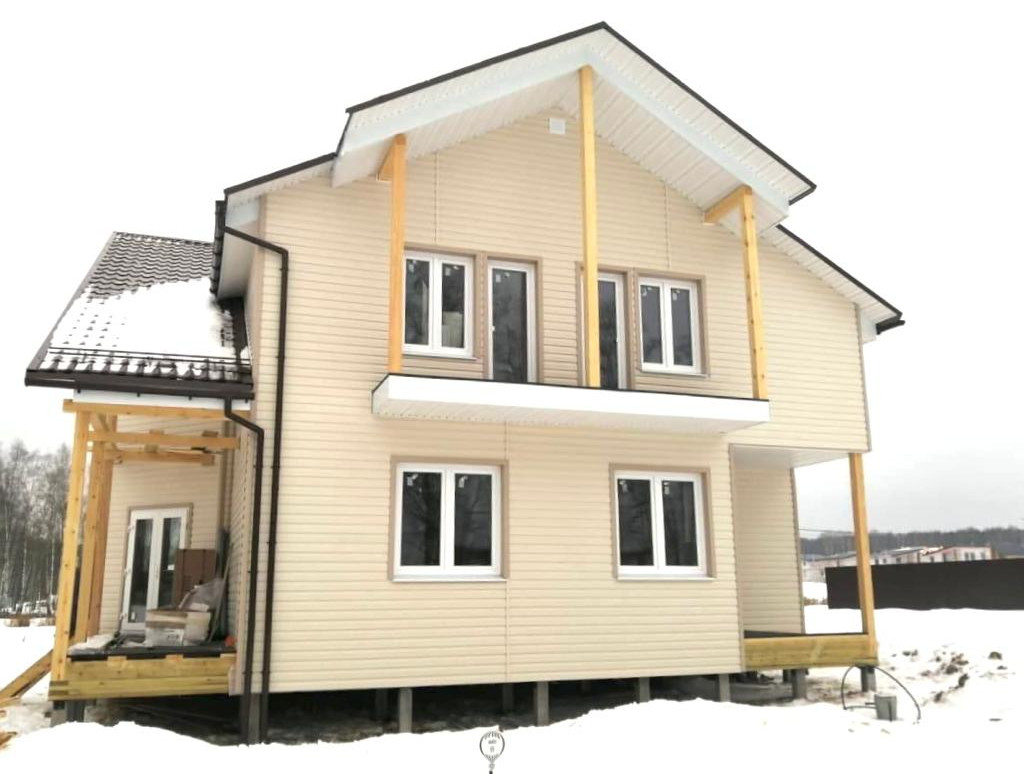 Обложка проекта: Каркасный дом по проекту "Минск"