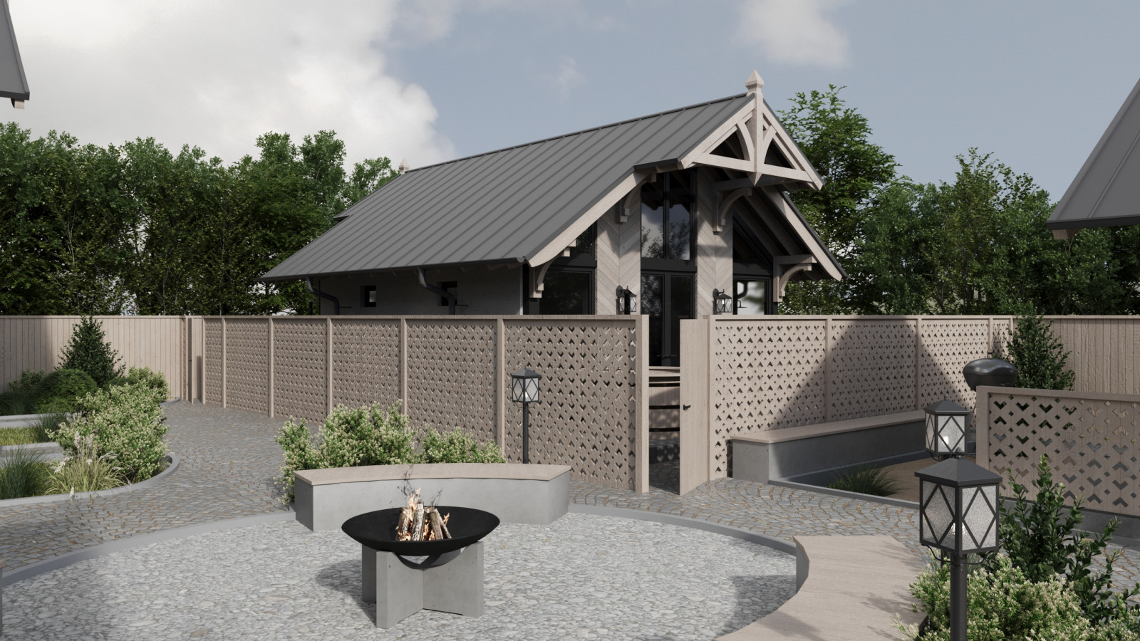 Комплексный проект Глэмпинга на 19 сотках (архитектура+ландшафт)