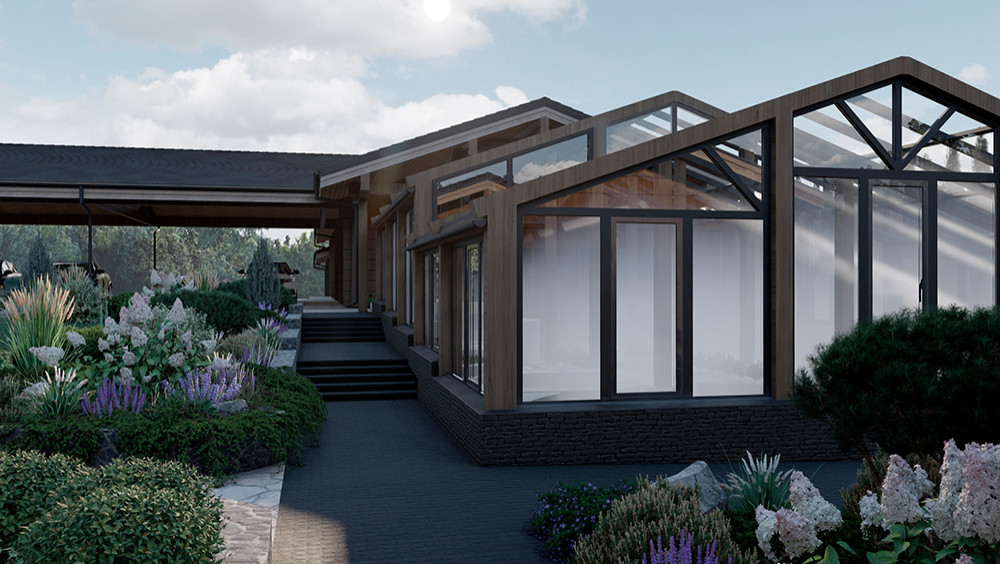 Обложка проекта: Концепция благоустройства и озеленения территории частного участка в Подмосковье