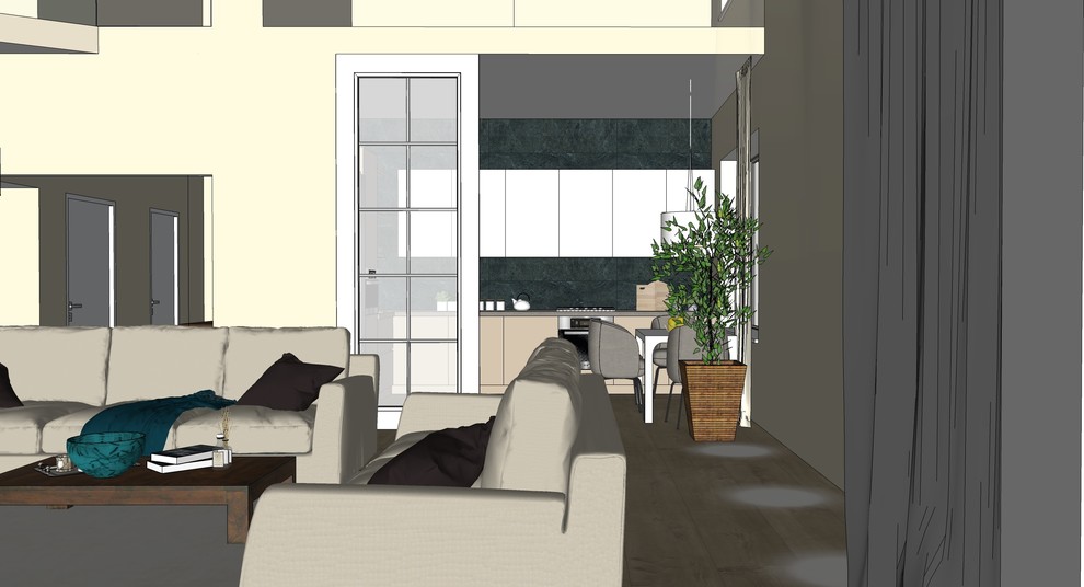 Современный дом с камином в Кольцово