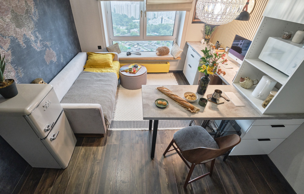 Интерьерная съёмка студии 19 кв.м. на Братиславской (Москва)