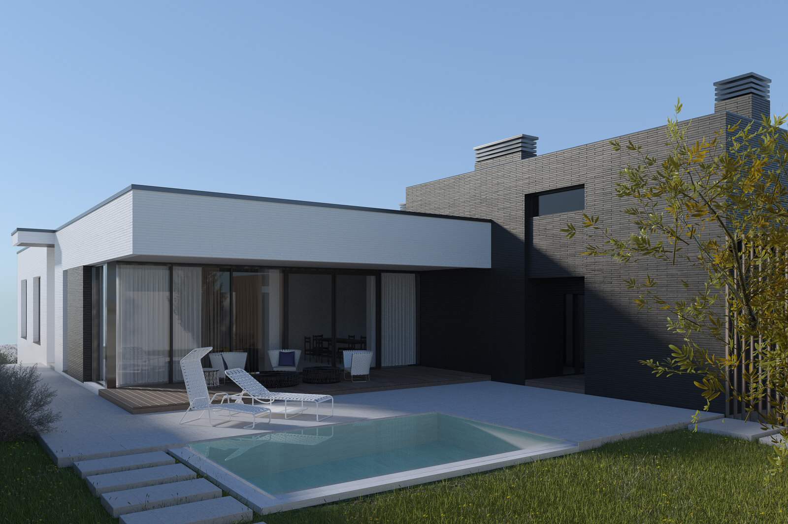 Дом в стиле "минимализм"