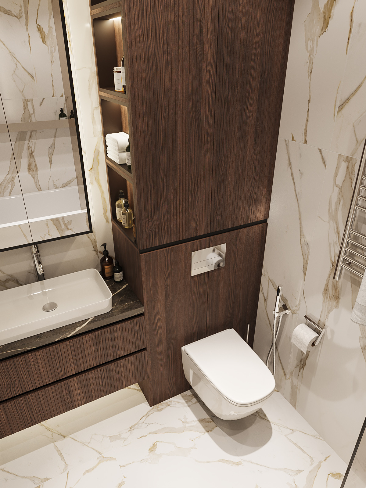 Обложка проекта: Marble. Квартира в ЖК Новый город, 100 кв.м