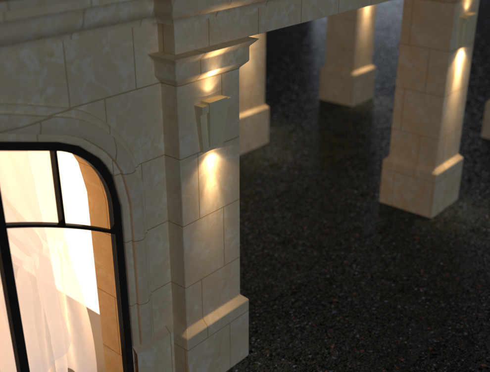 Обложка проекта: Фасад гостиницы