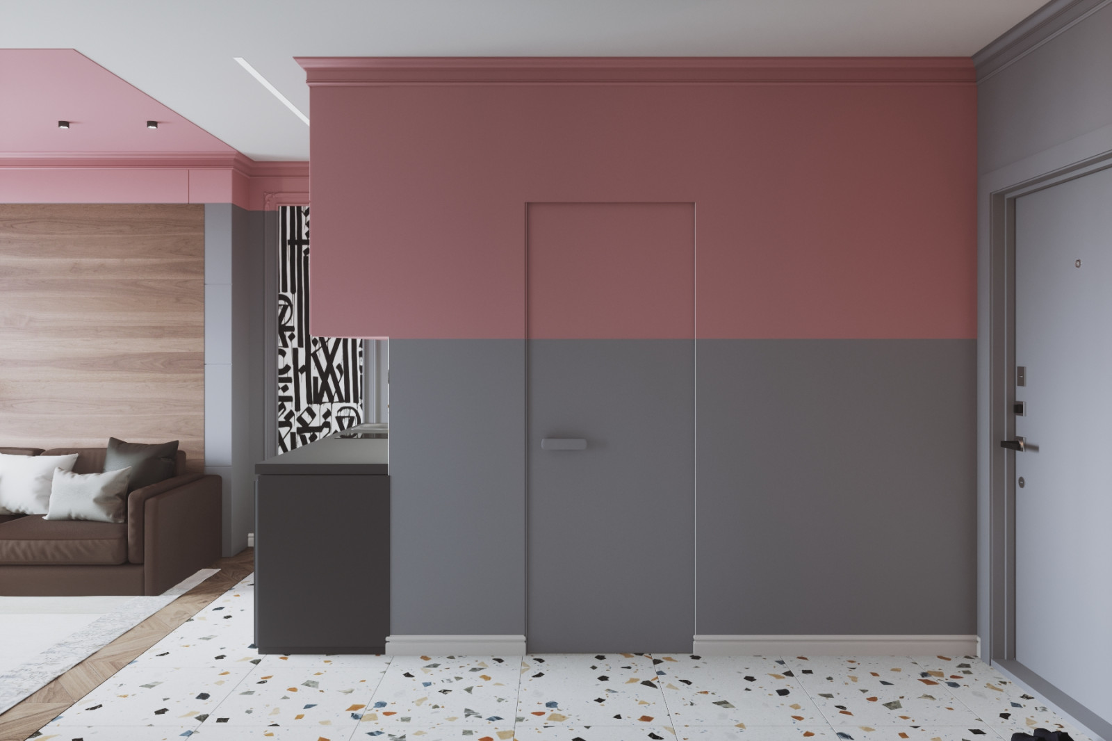 Студия в розовом цвете