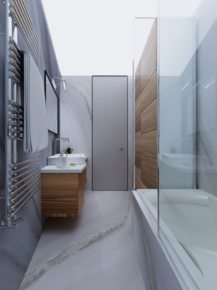 Москва. ЖК "Утёсов". Современный стиль. Квартира 80 м2.