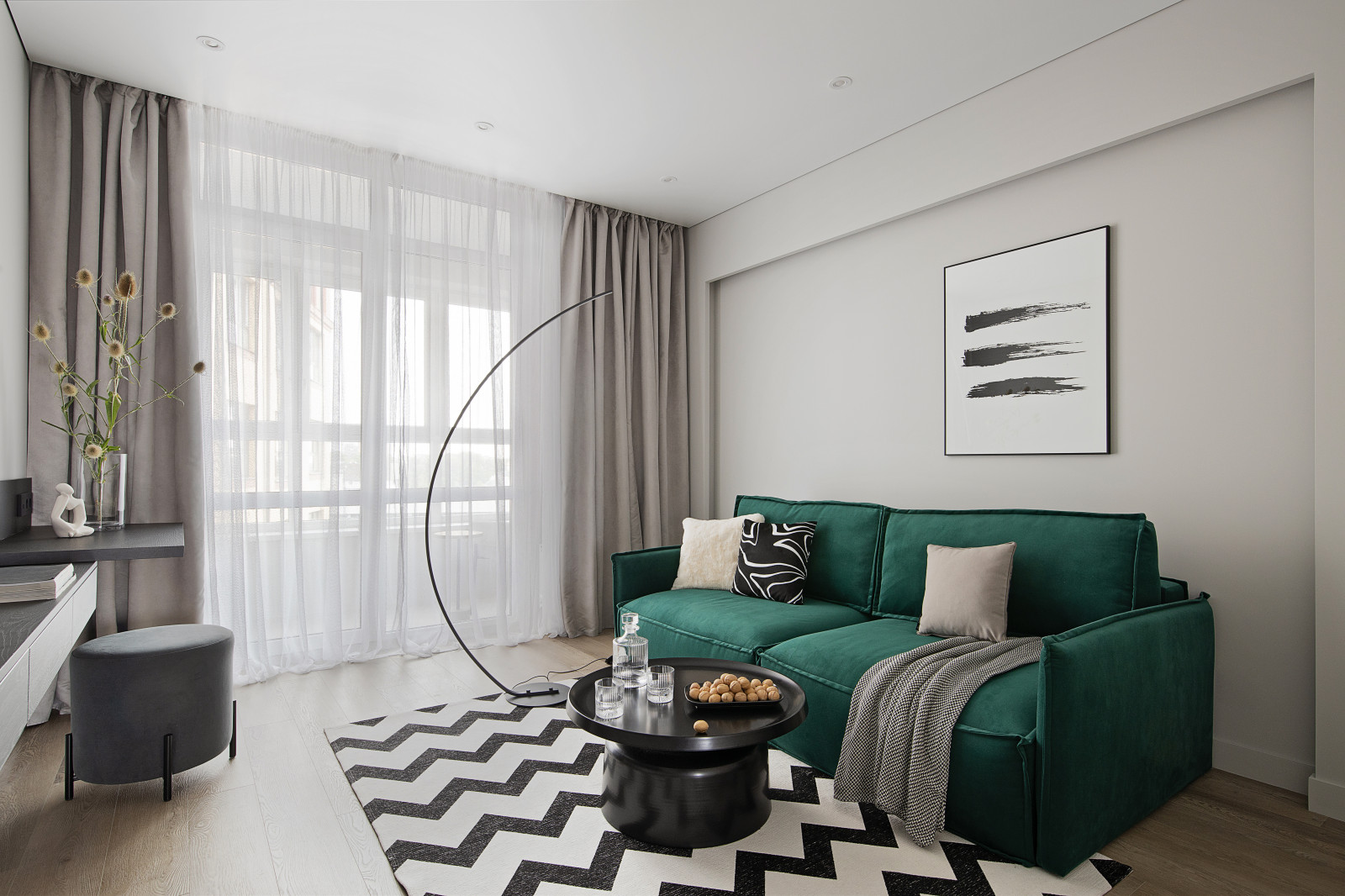 Реализованный дизайн-проекта квартиры под сдачу