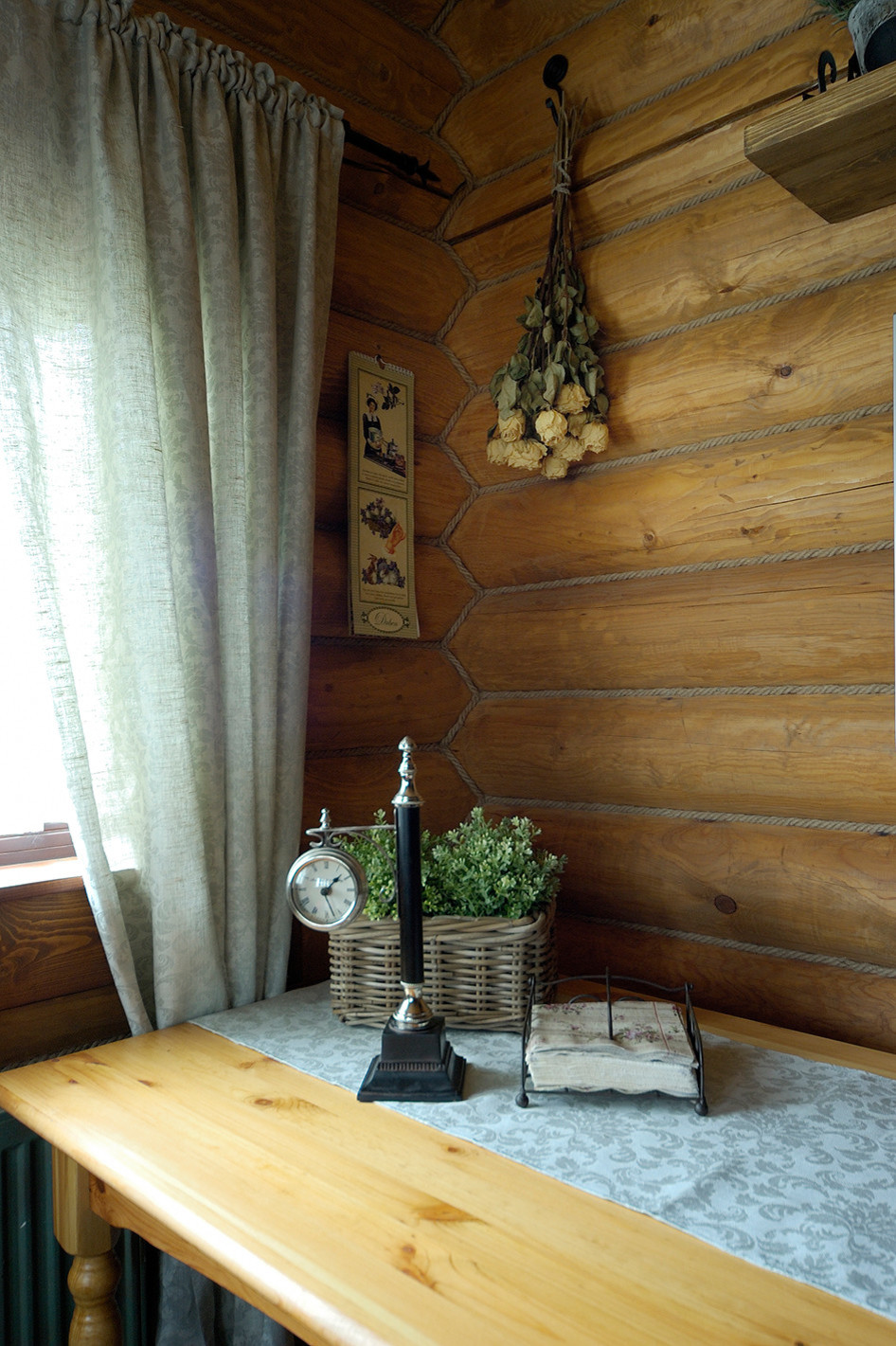 Обложка проекта: Интерьер бани из бревна